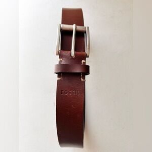 Fossil Mitchel Belt Brown Men’s  Genuine Leather Size Medium